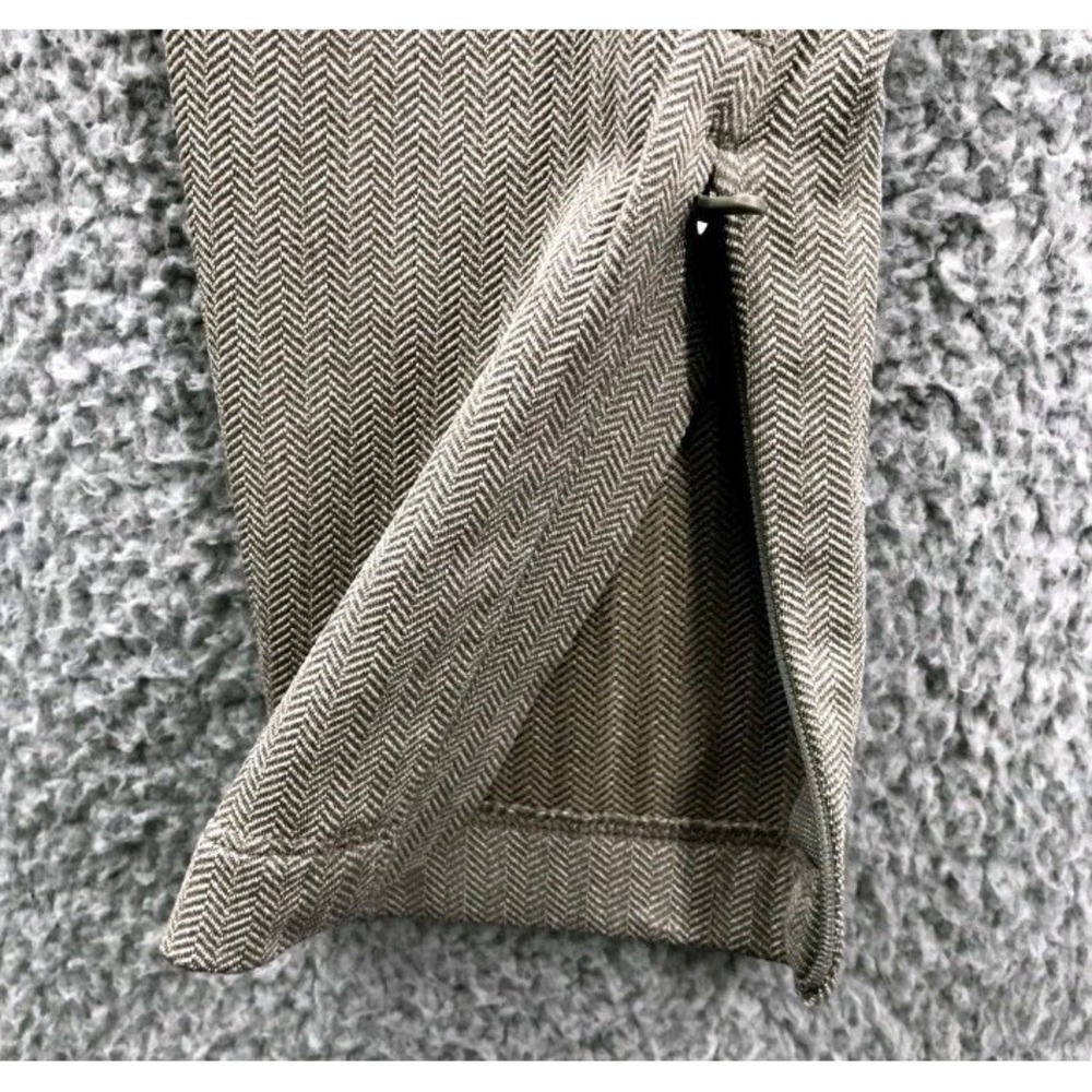 Athleta Delancey Skyline Zip-Up Ankle Herringbone Leggings for Women Sz XL Beige - Picture 8 of 11
